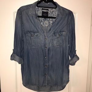 Lightweight Denim Button Down